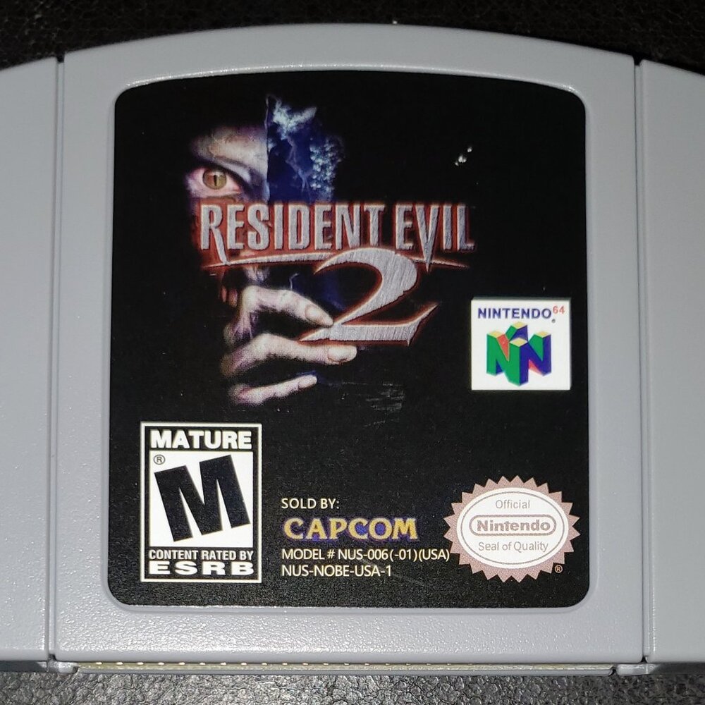 Resident Evil 2 Video Game Nintendo 64 N64